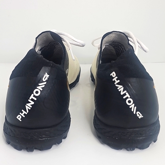 Nike Phantom GX 2 Pro TF Low-Top Soccer Shoes, Size 11½, White, Gold, Black - Picture 8 of 14